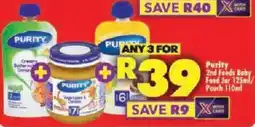 Shoprite Purity 2nd Foods Baby Food offer