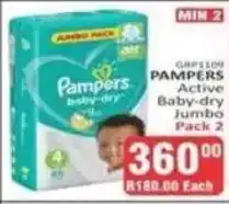 KitKat Cash and Carry Pampers Active Baby-dry Jumbo Pack 2 offer