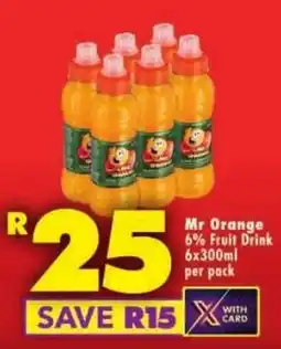Shoprite Mr Orange 6% Fruit Drink offer