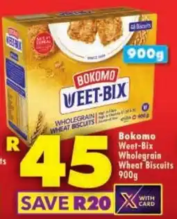 Shoprite Bokomo Weet-Bix Wholegrain Wheat Biscuits offer