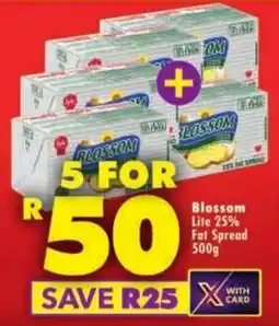 Shoprite Blossom Lite 25% Fat Spread offer