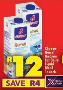 Shoprite Clover Numel Medium Fat Dairy Liquid Blend offer