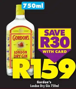 Shoprite Gordon's London Dry Gin offer