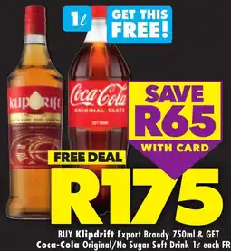 Shoprite Klipdrift Export Brandy offer