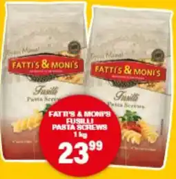 Giant Hyper FATTI'S & MONI'S FUSILLI PASTA SCREWS offer