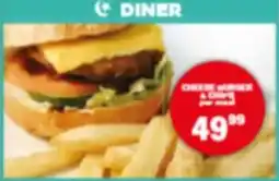 Giant Hyper Cheese Burger & Chips offer