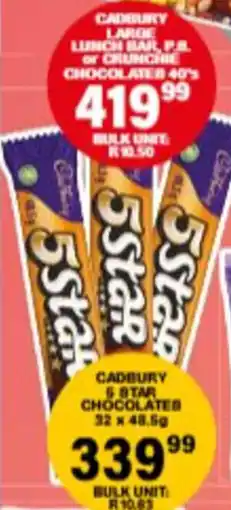 Giant Hyper Cadbury 5 Star Chocolates offer