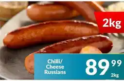Super Save Chilli/Cheese Russians offer