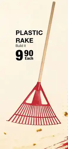 Build It PLASTIC RAKE offer