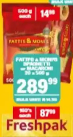Giant Hyper Fattis & Monis Macaroni offer