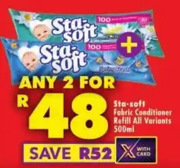 Shoprite Sta-soft Fabric Conditioner Refill offer