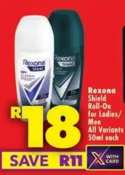 Shoprite Rexona Shield Roll-On offer