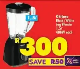 Shoprite Ottimo Black/White Jug Blender offer