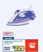 Russells 1750W Steam Iron White Purple SI805 offer