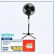 Foldable 40cm Pedestal Fan OR-PF01-BK