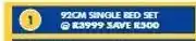 Russells Sleepmasters Brooklyn 92cm Single Bed offer