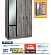 Russells Liberty 120cm 4 Door Robe offer