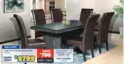 Russells Luna 7 Piece Dining Room Suite offer