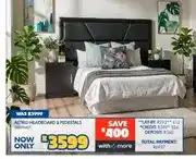Russells Astrid Headboard & Pedestals offer
