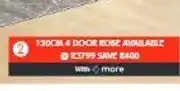 Russells Liberty 120cm 4 Door Robe offer