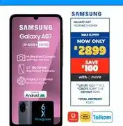 Russells Samsung Galaxy A07 4+4GB 64GB offer