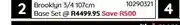 Bradlows Sleepmasters Brooklyn 3/4 107cm Base Set offer