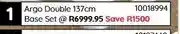 Bradlows Sealy Argo Double 137cm Base Set offer