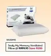 Bradlows Sealy My Memory Ventilated Pillow offer