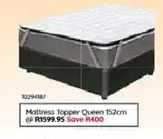 Bradlows Mattress Topper Queen 152cm offer