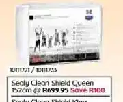 Bradlows Sealy Clean Shield Queen 152cm Mattress Protector offer