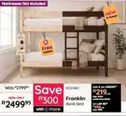 Bradlows Franklin Bunk Bed offer