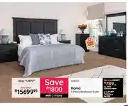 Bradlows Roma 3 Piece Bedroom Suite offer