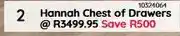 Bradlows Hannah Chest of Drawers offer