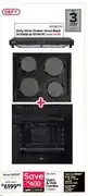 Bradlows Oven & Hob Combo DCH38/E + Defy 60cm Cooker Hood Black DCH60B offer