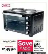 30Lt Black Mini Oven MOH2330BL