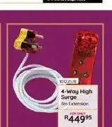 Bradlows 4-Way High Surge 3m Extension offer