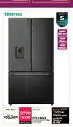 Bradlows 575Lt Black French Door Fridge H760FSB-WD offer