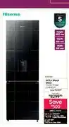 Bradlows 347Lt Black Glass Freezer Fridge H450BMIB-WD offer