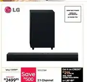 Bradlows LG 2.1 Channel Sound Bar S30A offer