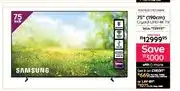 Bradlows 75 (190cm) Crystal UHD 4K TV offer