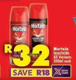 Shoprite Mortein Insecticide all variants 300ml each offer