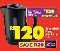 Shoprite Xssentials Promo Auto Kettle 1.7ℓ offer