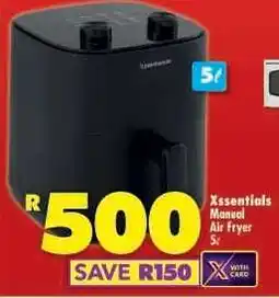 Shoprite Xssentials Manual Air Fryer 5L offer
