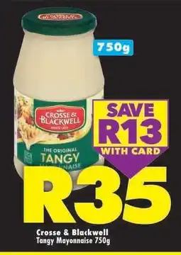 Shoprite Crosse & Blackwell Tangy Mayonnaise-750g offer