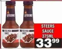 Advance Cash n Carry STEERS SAUCE 375ML offer