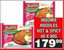 Advance Cash n Carry INDOMIE NOODLES HOT & SPICY 40 X 80G offer
