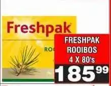 Advance Cash n Carry FRESHPAK ROOIBOS 4 X 80's offer