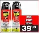 Advance Cash n Carry RAID SPRAY 300ML offer