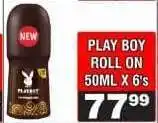 Advance Cash n Carry PLAY BOY ROLL ON 50ML X 6's offer