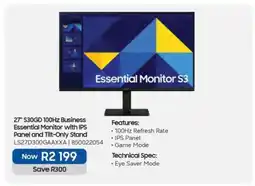 Makro 27 S30GD 100Hz Business Essential Monitor with IPS Panel and Tilt-Only Stand offer